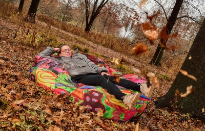 Katherine Bernhardt Magic Mushroom Bean Bag Chair image